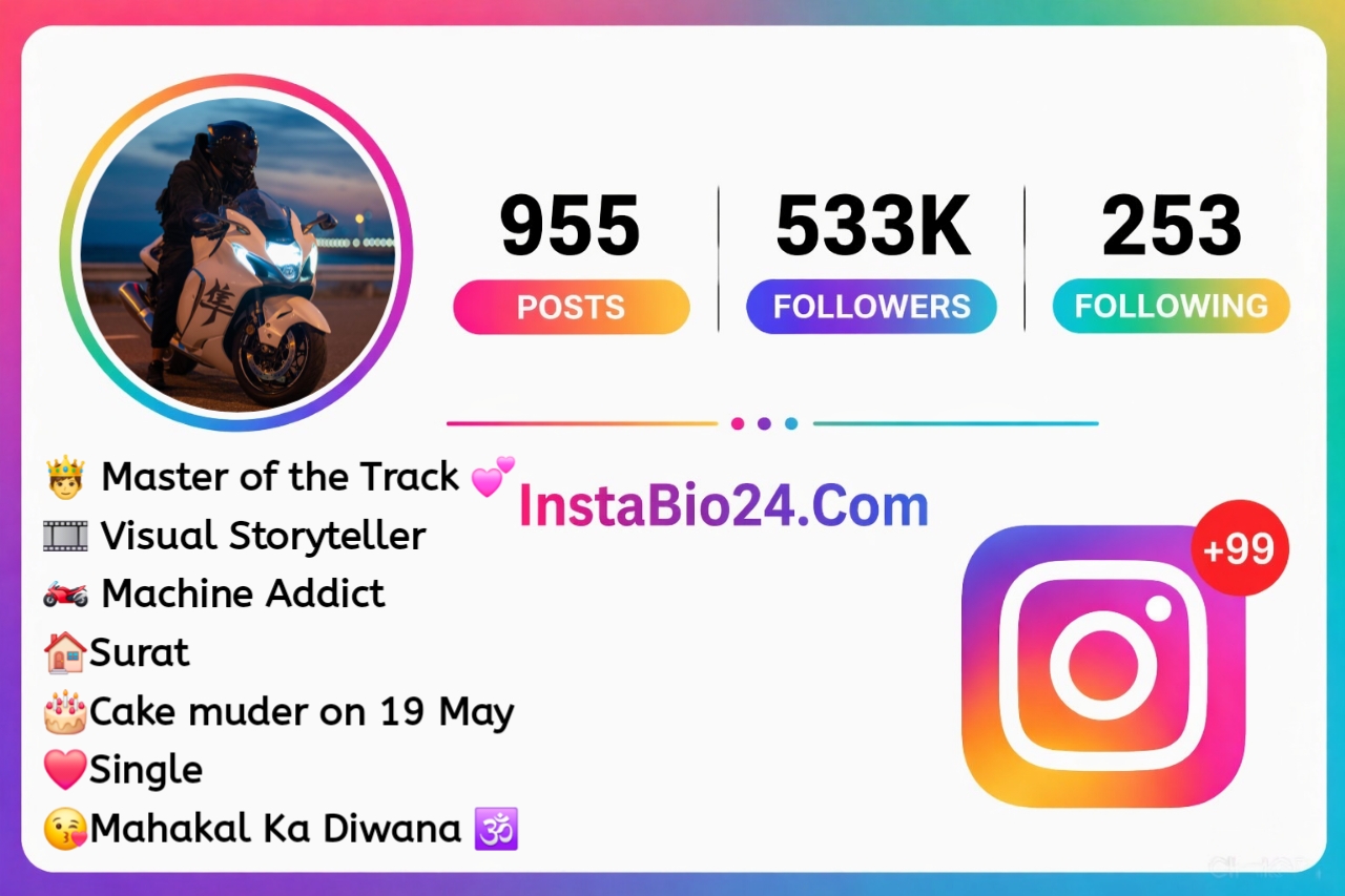 Stylish Instagram Bio For Bike Riders