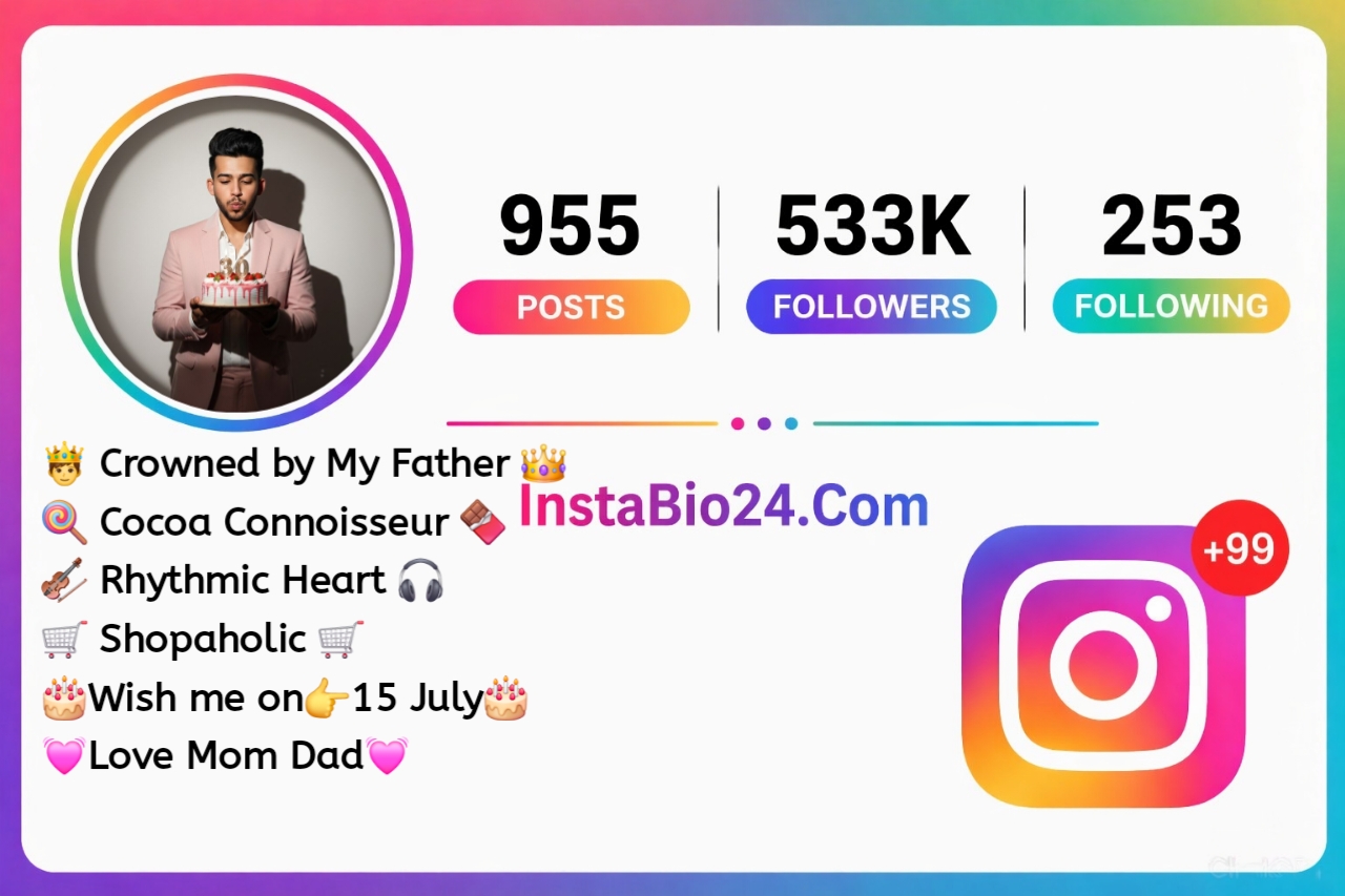 Unique Birthday bio for Instagram