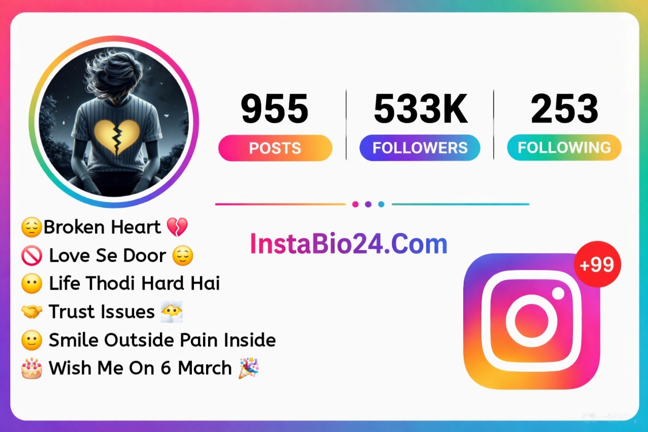 Broken Bio For Instagram