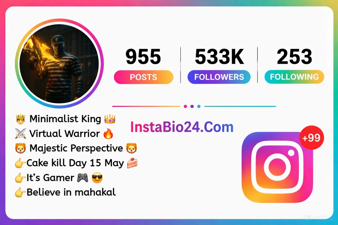 Free fire bio for instagram with emoji
