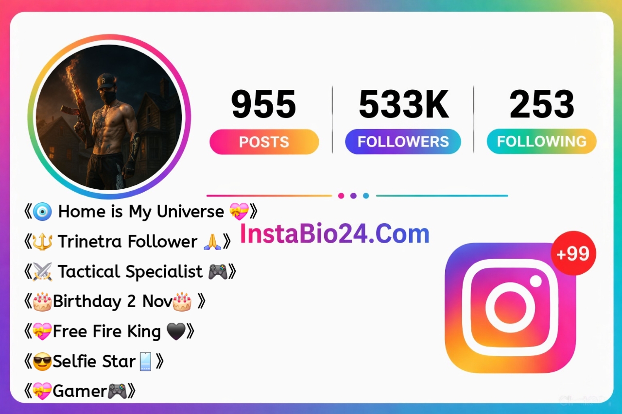 Instagram bio for free fire players