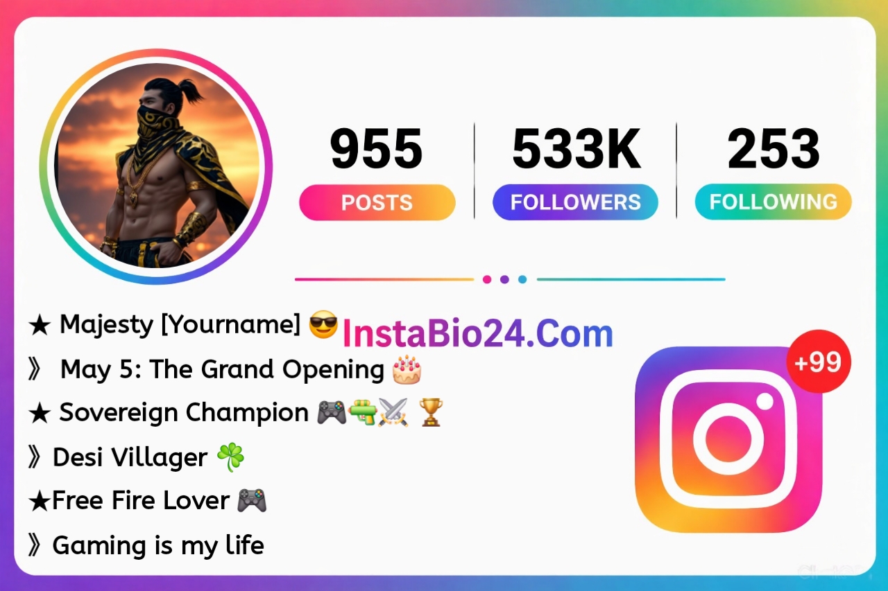 Instagram bio free fire