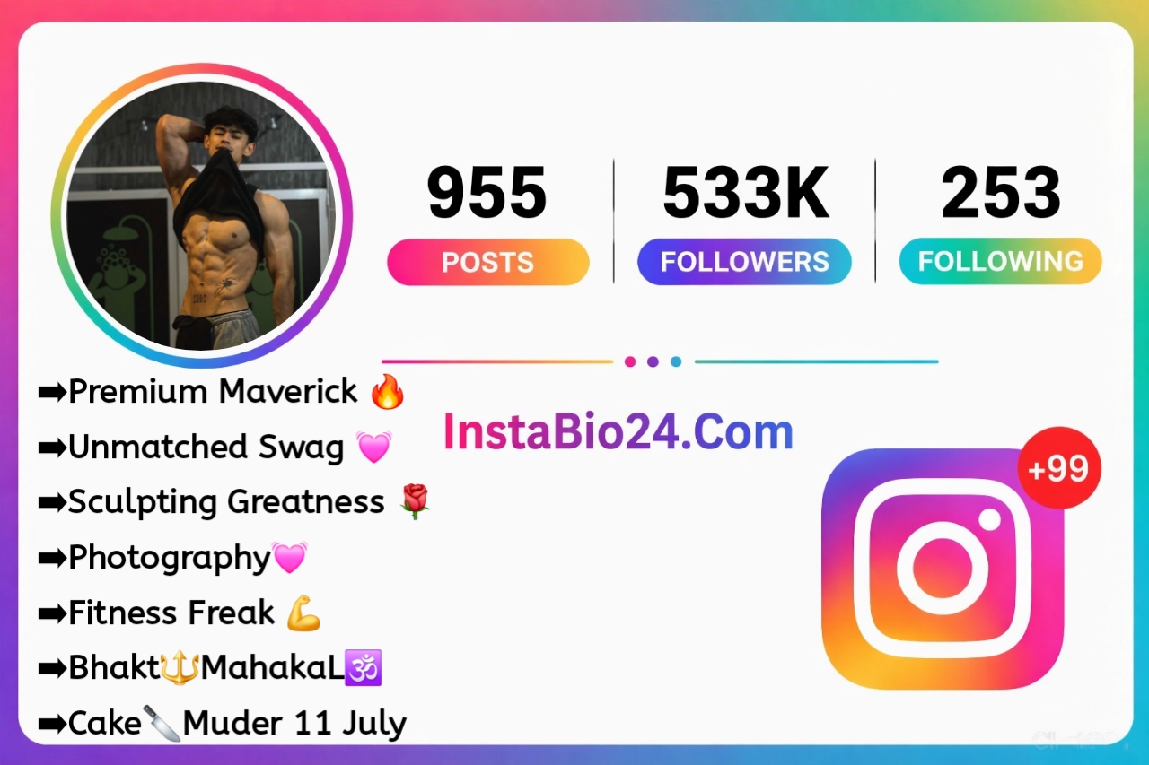 Gym bio for instagram with emoji