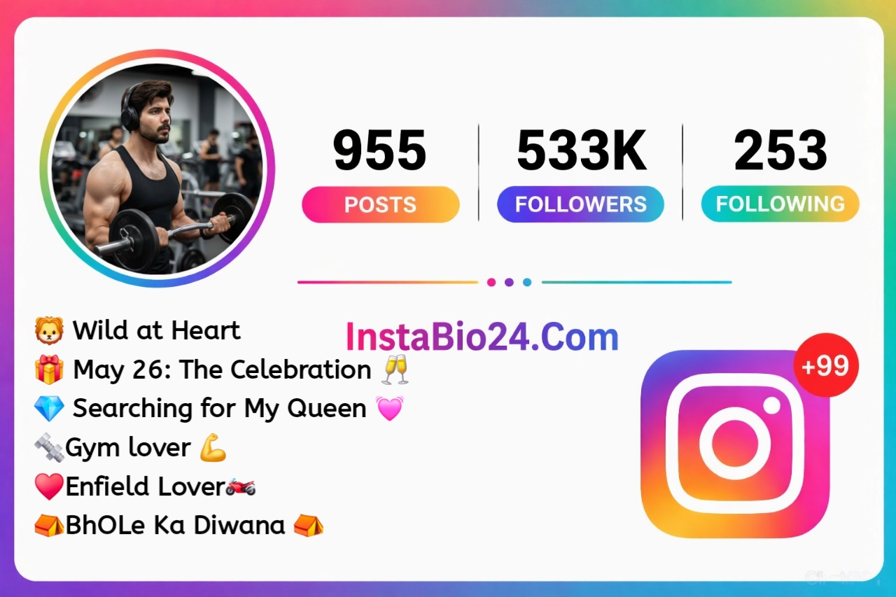 Gym fitness Bio for Instagram
