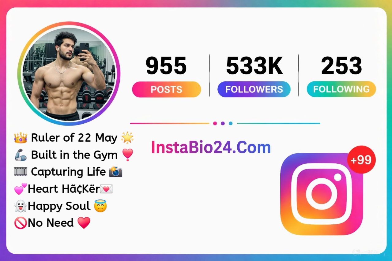 Instagram bio for gym lovers