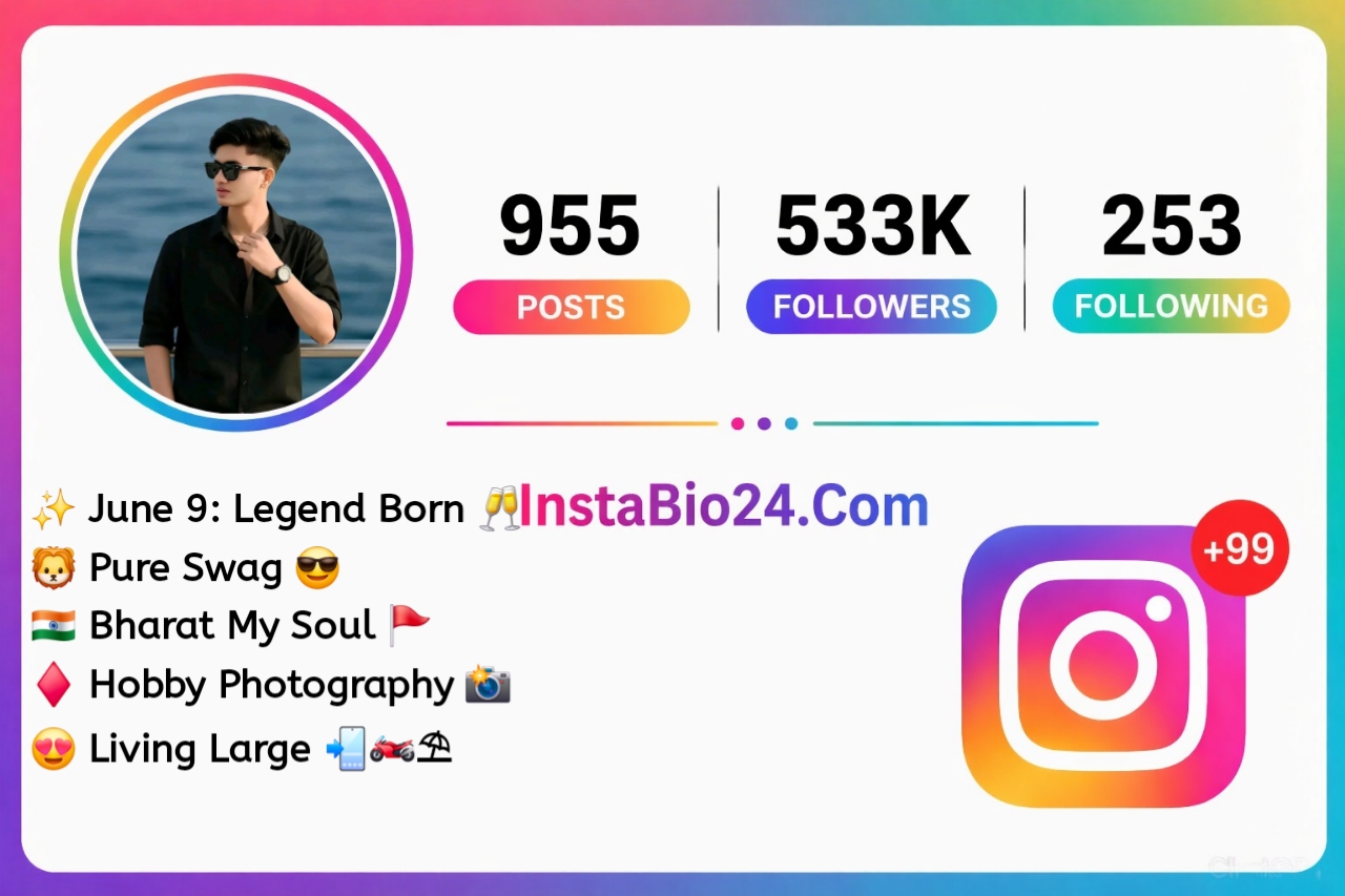 Stylish Bio for Instagram for boy