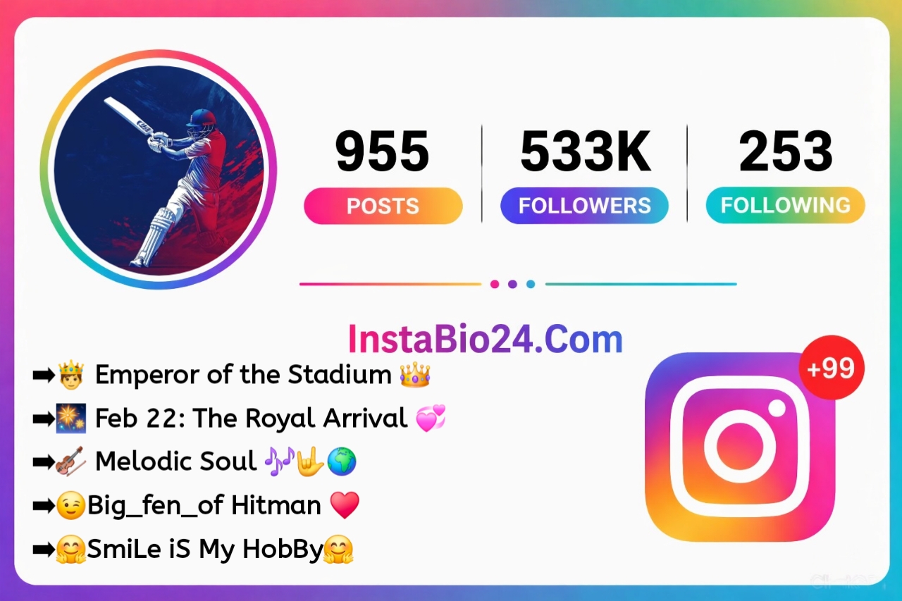 cricket lover bio for instagram
