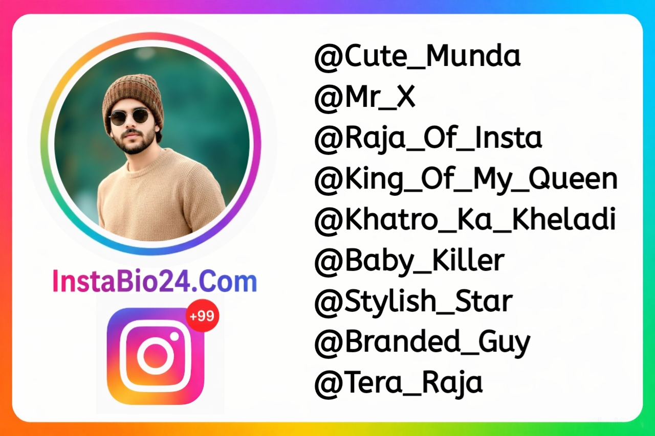 Cool & Unique Instagram Username for Boys