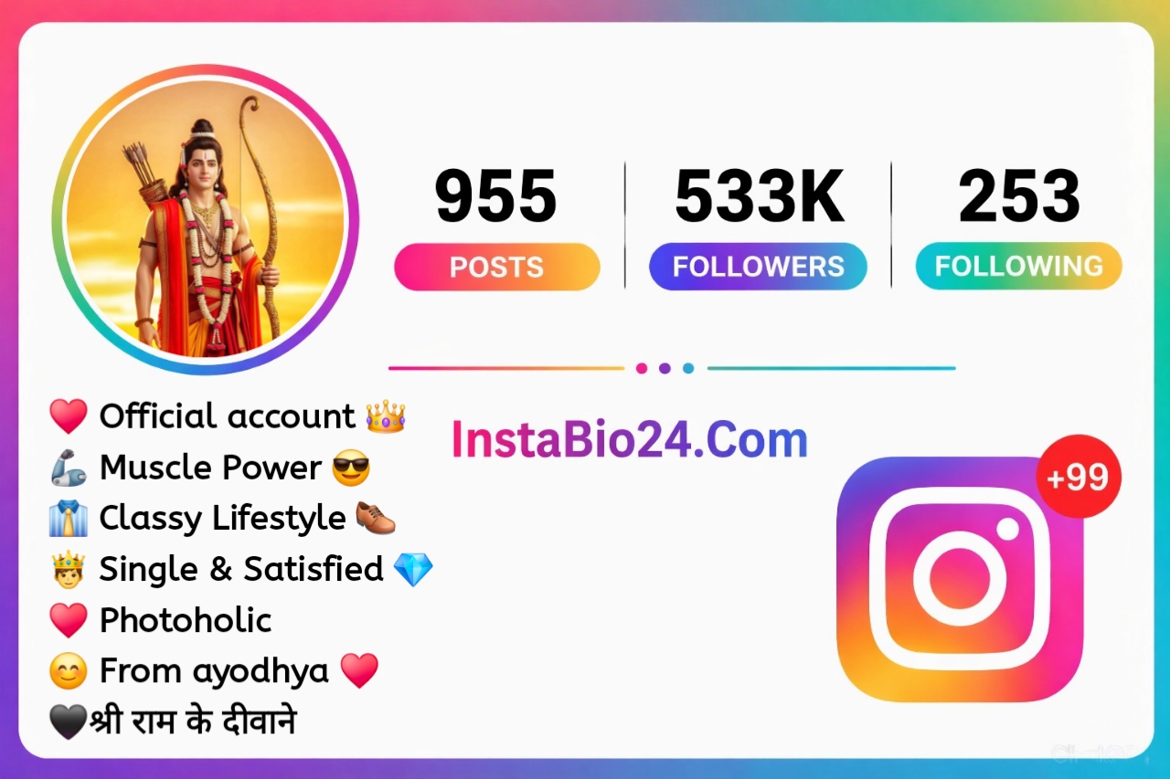 Instagram bio for shree ram bhakt