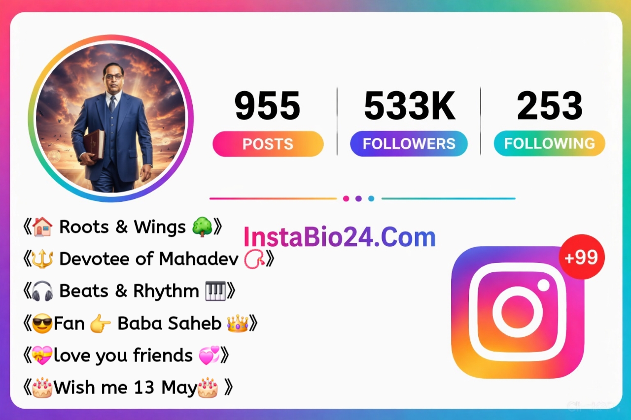 Jay Bhim Bio For Instagram with emoji