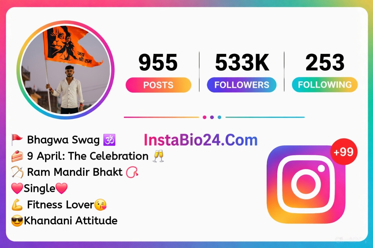 instagram bio kattar hindu