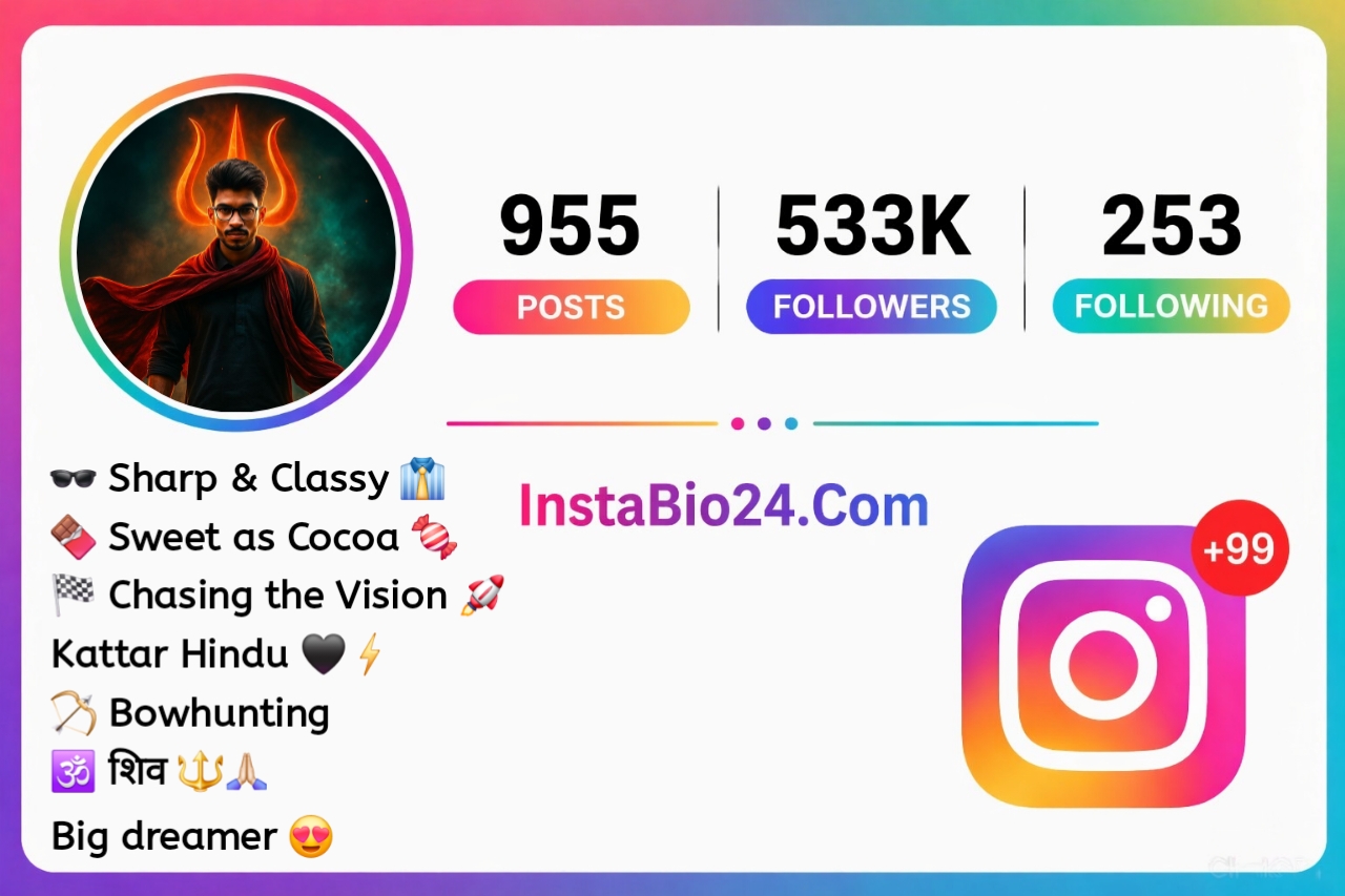 Hindu bio for instagram for boy attitude