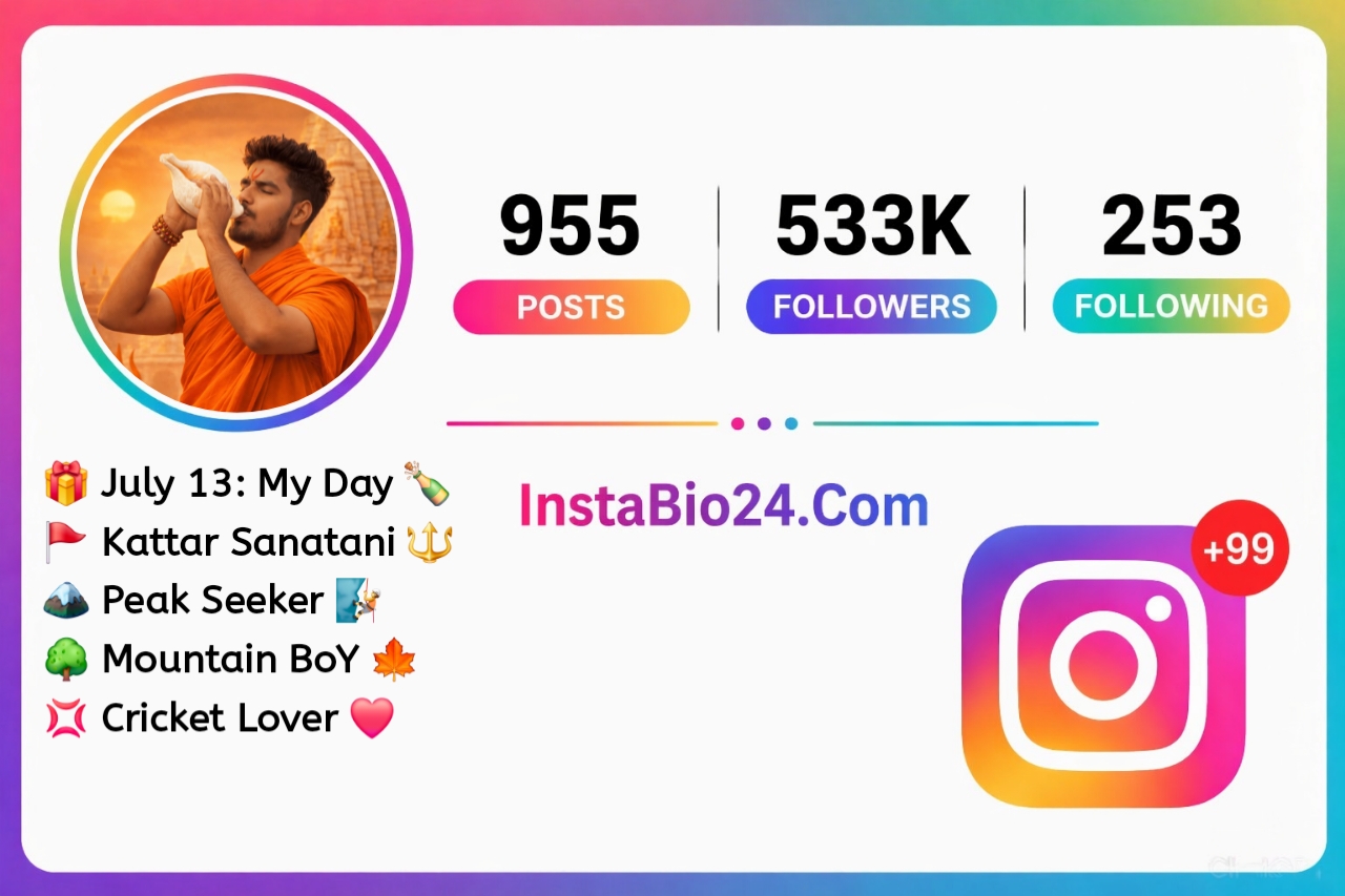 Sanatani Hindu Bio For Instagram