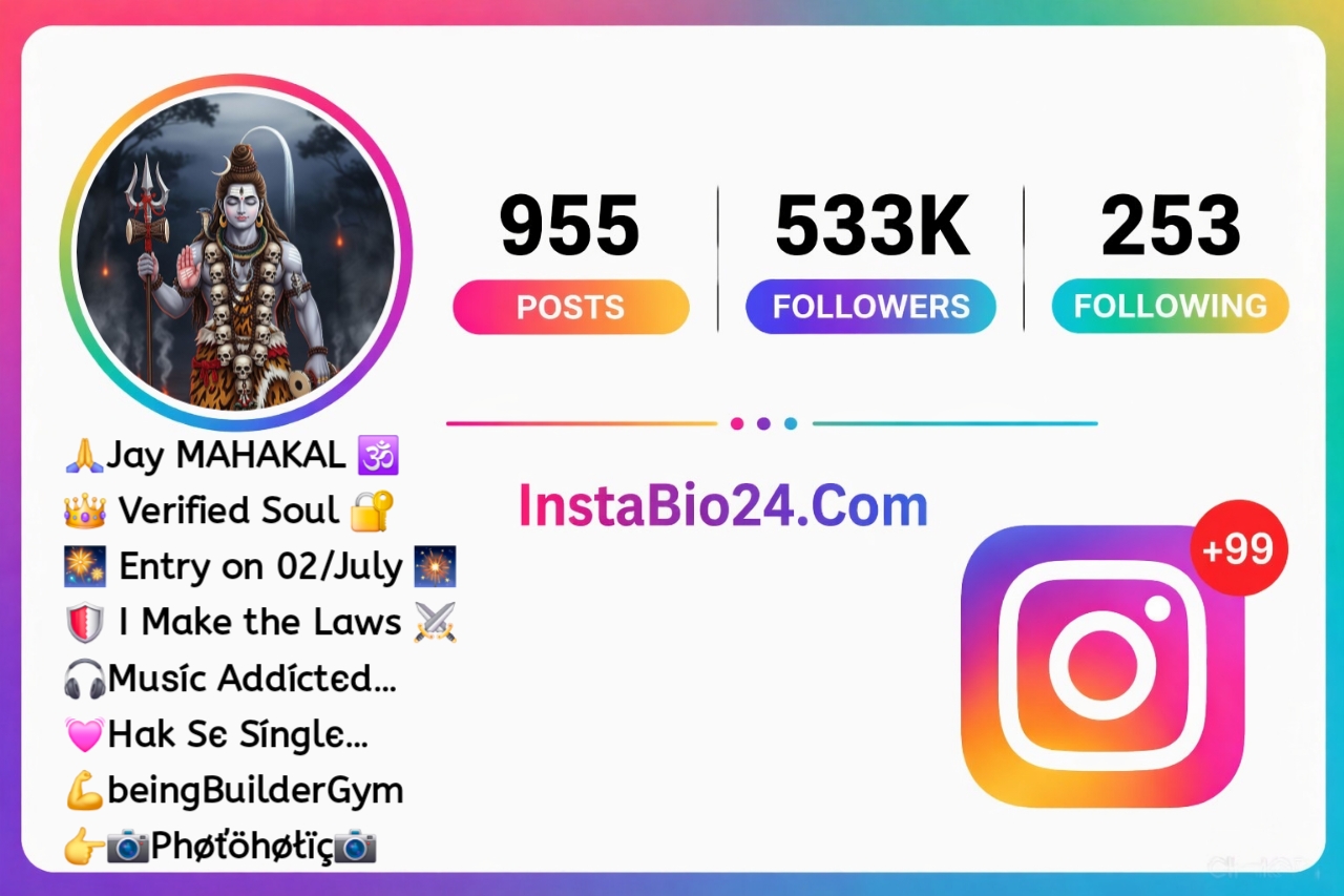 Instagram bio mahakal bhakt