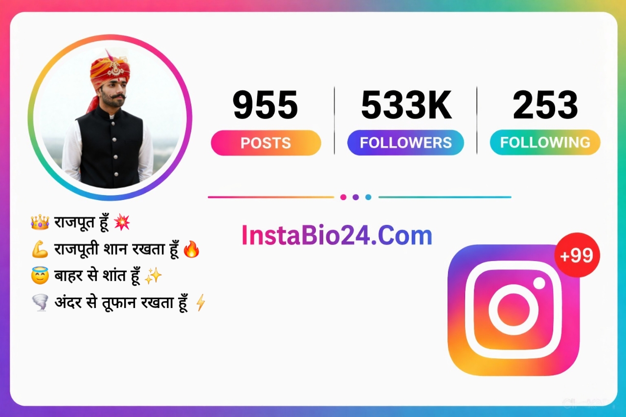 Rajputana bio for instagram in hindi