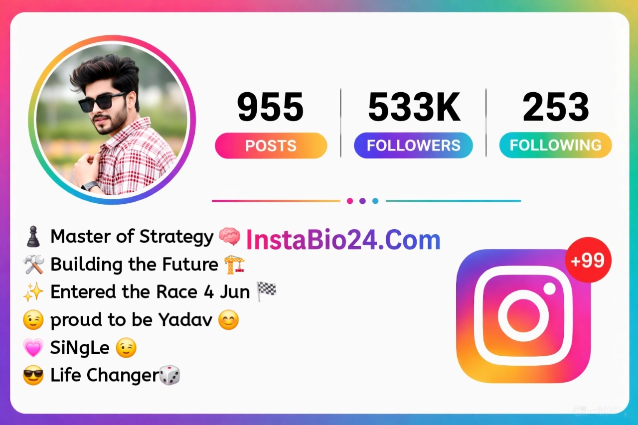 Stylish Instagram bio yadav