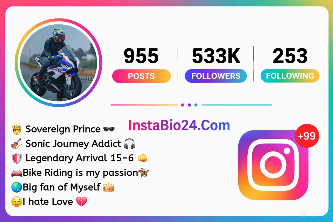 Bike Rider Bio For Instagram